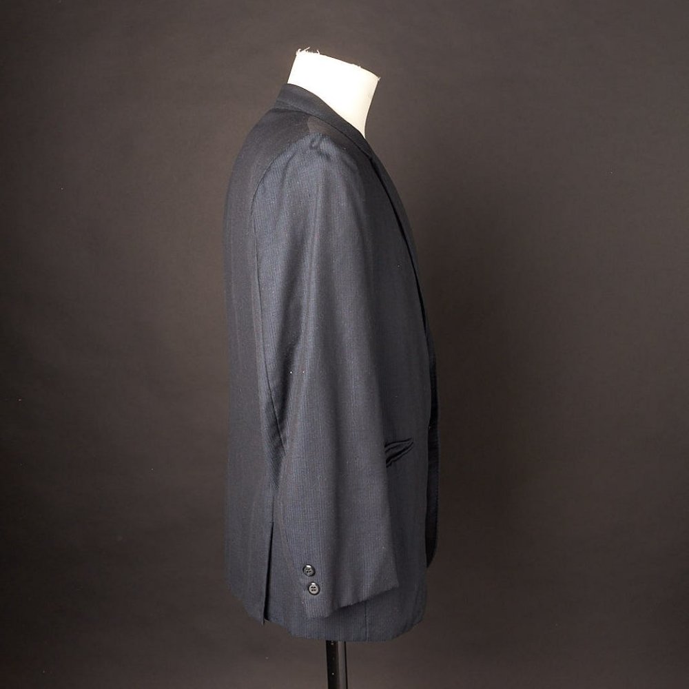 Vintage Hirsch Navy Blue Formal Blazer Suit Coat